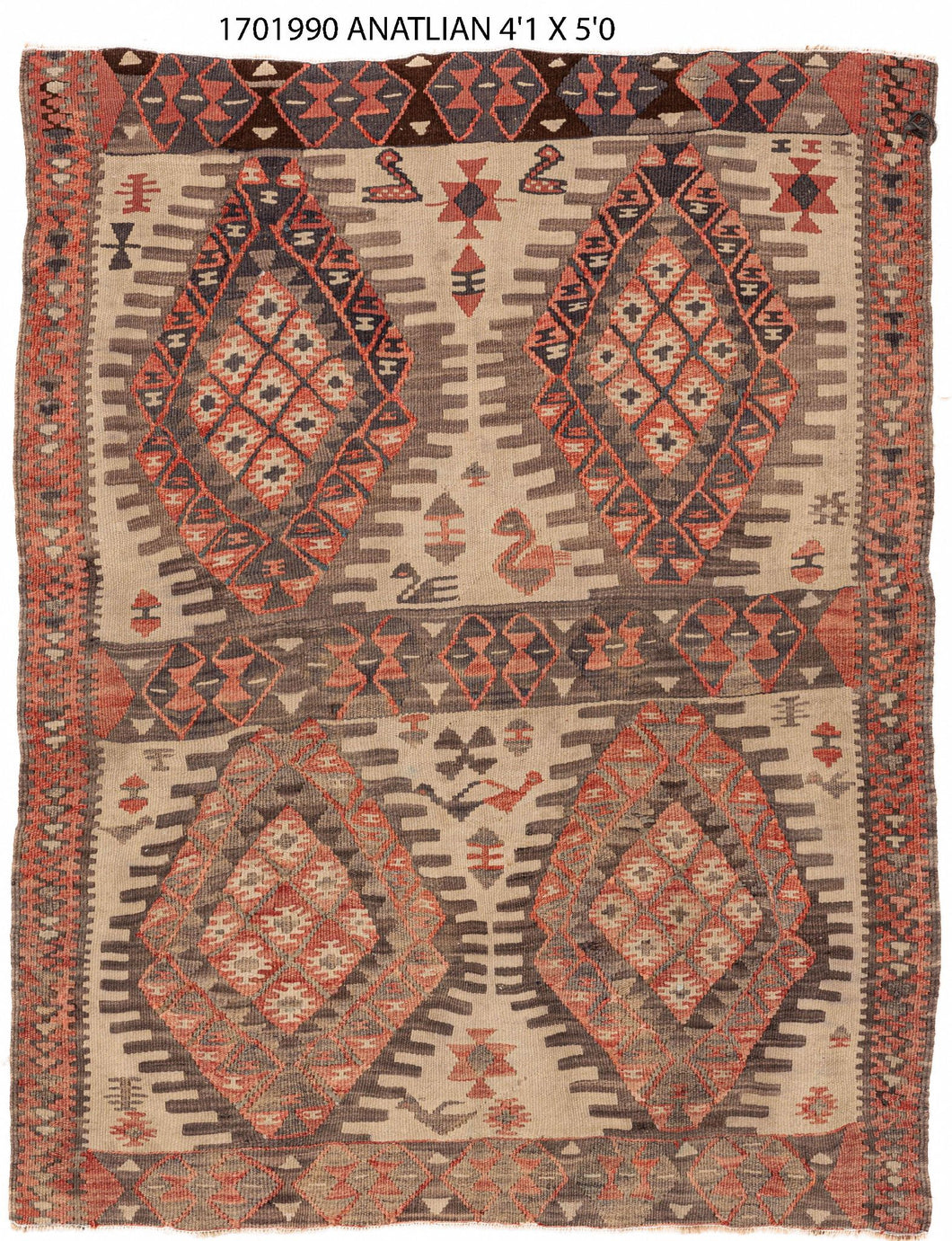 4x5 Turkish Carpet Area Rug