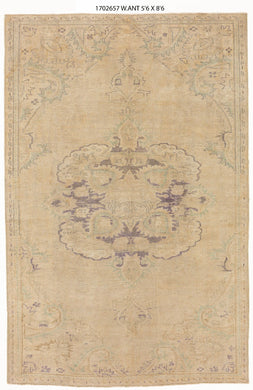 6x9 Old & Vintage Turkish Area Rug