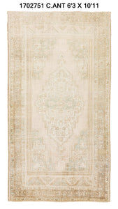 6x11 Old & Vintage Turkish Area Rug