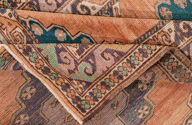 5x13 Red Vintage Turkish Runner Rug