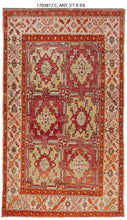 5x9 Colorful Vintage Turkish Area Rug