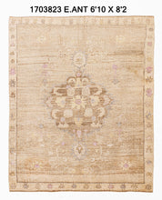 7x8 Old & Vintage Turkish Area Rug