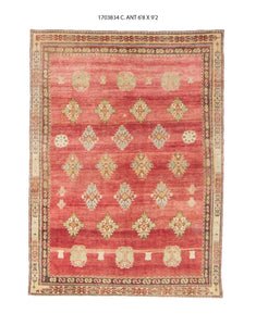 7x9 Old & Vintage Turkish Area Rug