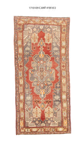 5x10 Old & Vintage Turkish Area Rug