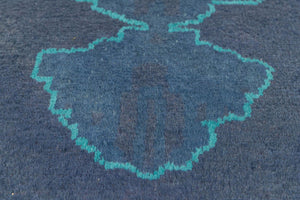 9x13 Blue Modern Turkish Area Rug