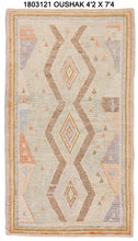 4x7 Colorful Modern Oushak Area Rug