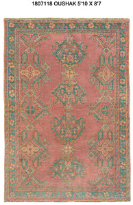 6x9 Modern Oushak Area Rug