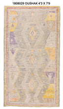 4x8 Colorful Modern Oushak Area Rug