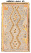 4x7 Colorful Modern Oushak Area Rug