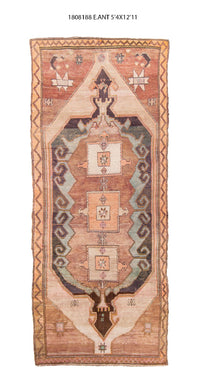 5x13 Old & Vintage Turkish Area Rug