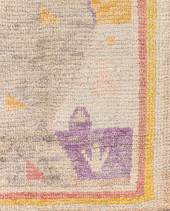 5x8 Colorful Modern Oushak Area Rug