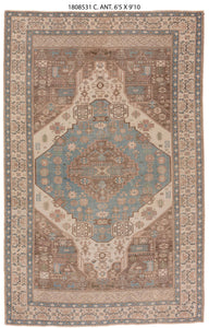 6x10 Soft Vintage Turkish Area Rug