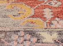 4x6 Terracotta & Light Brown & Light Olive Colorful Old & Vintage Turkish Area Rug