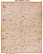 8x10 Colorful Modern Oushak Area Rug