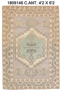 4x6 Old & Vintage Turkish Area Rug