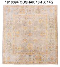 13x14 Soft Modern Oushak Area Rug