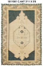 4x6 Wheat & Charcoal Soft Vintage Turkish Area Rug