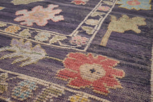 8x11 Purple Flat Weave Modern Turkish Area Rug