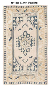4x7 Old & Vintage Turkish Area Rug