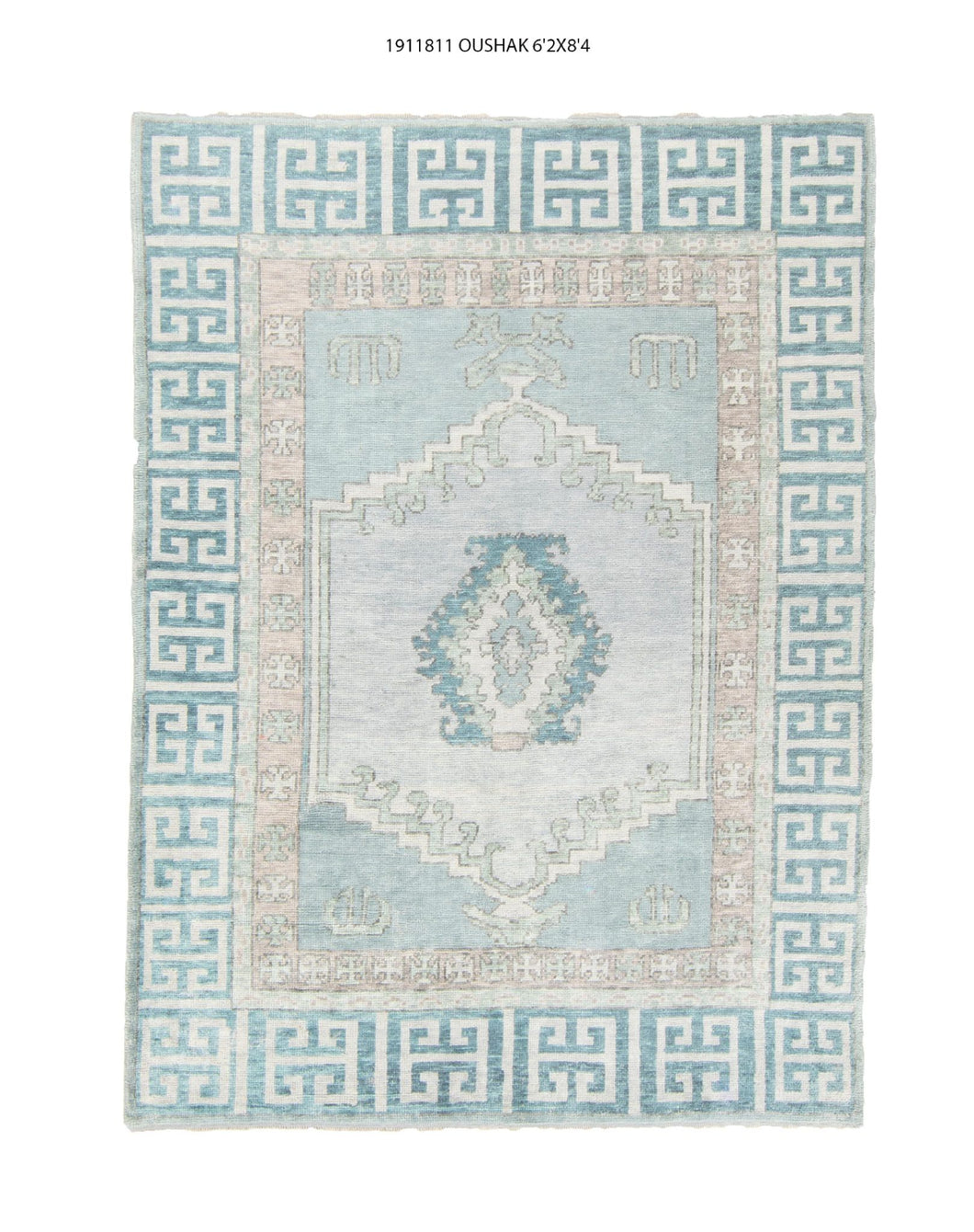 6x8 Modern Oushak Area Rug