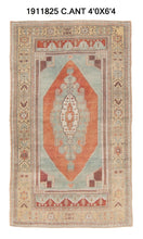 4x6 Old & Vintage Turkish Area Rug