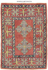 3x4 Old & Vintage Turkish Area Rug