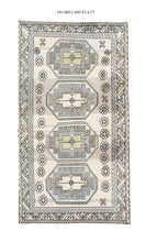 4x8 Old & Vintage Turkish Area Rug