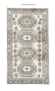 4x8 Old & Vintage Turkish Area Rug