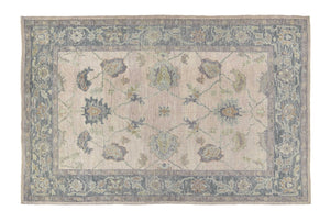 6x9 Soft Modern Oushak Area Rug