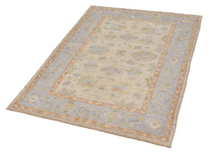 5x7 Soft Modern Oushak Area Rug