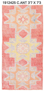 4x17 Old & Vintage Turkish Area Runner Rug