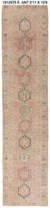 3x13 Old & Vintage Turkish Area Runner Rug