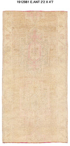 2x5 Old & Vintage Turkish Area Rug