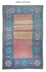 6x8 Old & Vintage Turkish Area Rug