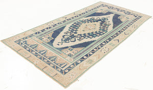 4x9 Old & Vintage Turkish Area Runner Rug