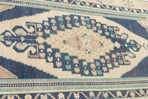 4x9 Old & Vintage Turkish Area Runner Rug