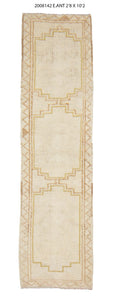 3x10 Old & Vintage Turkish Area Runner Rug