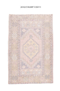 3x5 Old & Vintage Tukish Area Rug