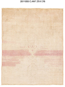 3x4 Old & Vintage Turkish Area Rug