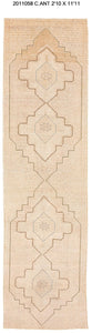 3x12 Old & Vintage Turkish Area Runner Rug