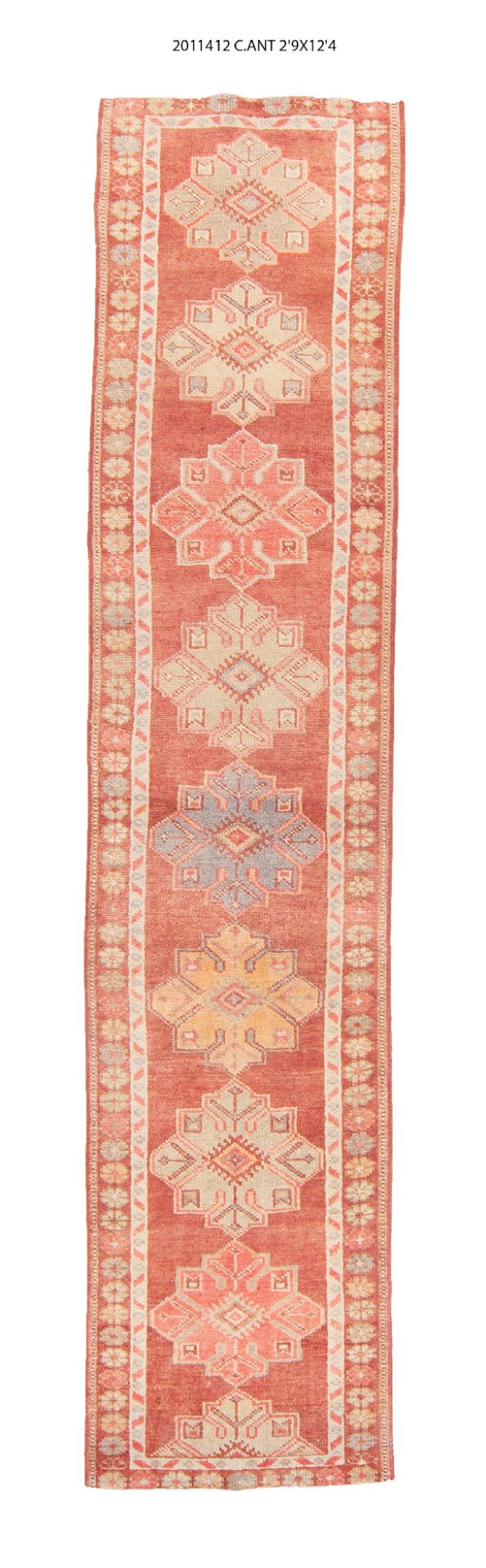 3x12 Old & Vintage Turkish Area Runner Rug