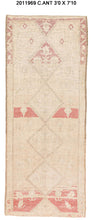 3x8 Modern Oushak Area Runner Rug