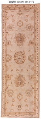 4x12 Soft Modern Oushak Runner Rug