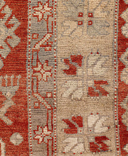 4x10 Red Vintage Turkish Runner Rug