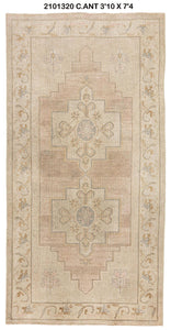 4x7 Old & Vintage Turkish Area Rug