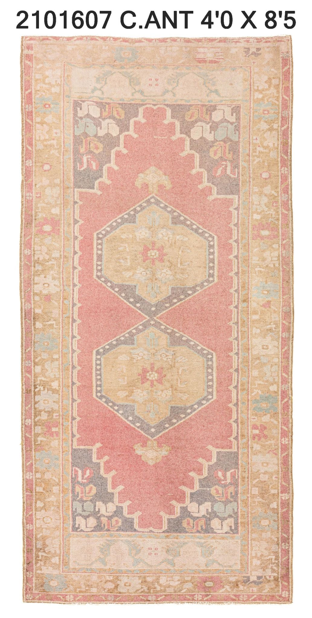 4x8 Old & Vintage Turkish Area Rug