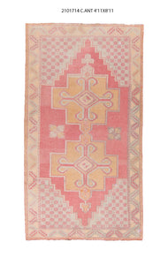 5x9 Old & Vintage Turkish Area Rug