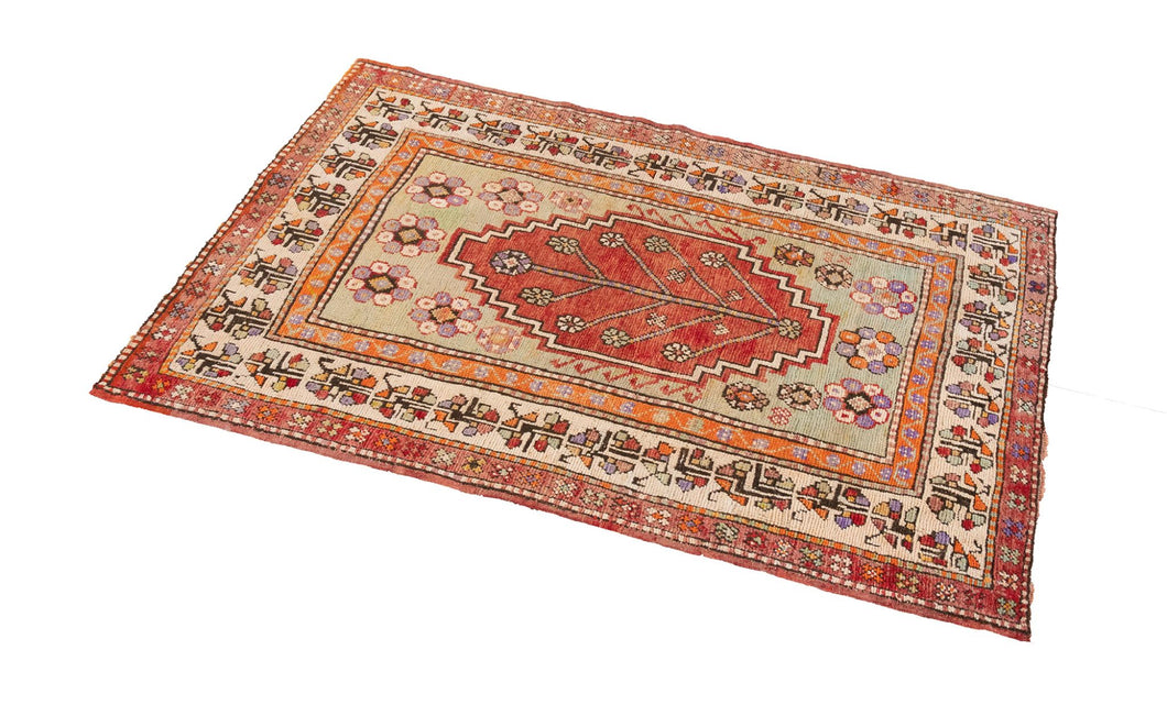 3x4 Old & Vintage Turkish Area Rug