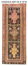 4x11 Old & Vintage Turkish Area Runner Rug