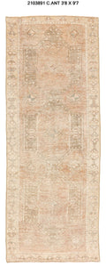 4x10 Modern Oushak Area Runner Rug